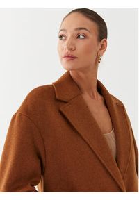 Guess Płaszcz wełniany Elly W2BL0H WEWU0 Brązowy Relaxed Fit. Kolor: brązowy. Materiał: wełna, syntetyk #4
