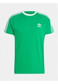 Adidas - adidas T-Shirt adicolor Classics 3-Stripes IM0410 Zielony Slim Fit. Kolor: zielony. Materiał: bawełna