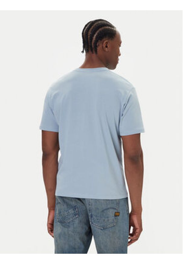 Pepe Jeans T-Shirt Eggo N PM509979 Niebieski Regular Fit. Kolor: niebieski. Materiał: bawełna