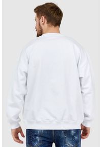 Diesel - DIESEL Biała bluza męska z wytłaczanym logo, Rozmiar S. Kolor: biały. Materiał: prążkowany #3