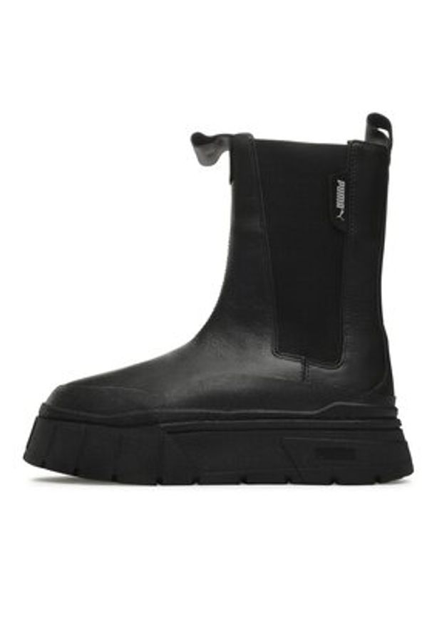 Puma Botki Mayze Stack Chelsea Wns 386272 06 Czarny. Kolor: czarny. Materiał: skóra