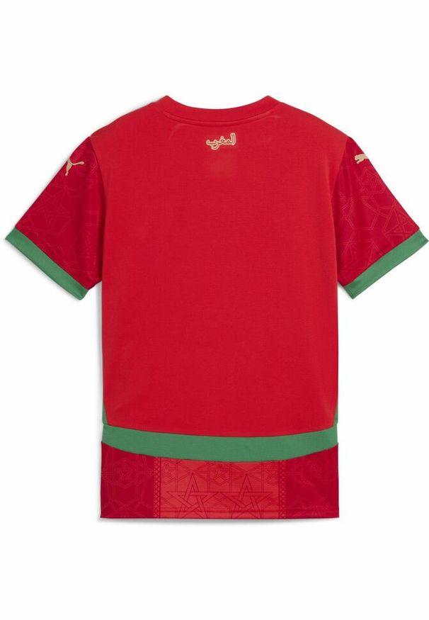 Puma - Koszulka dla dzieci Maroc CAN 2025. Kolor: czerwony, wielokolorowy, zielony. Sport: piłka nożna