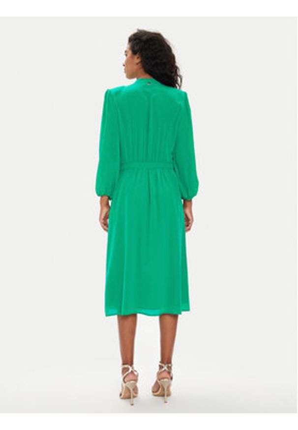 Liu Jo Sukienka codzienna CA4061 T5853 Zielony Regular Fit. Okazja: na co dzień. Kolor: zielony. Materiał: jedwab. Typ sukienki: proste. Styl: casual