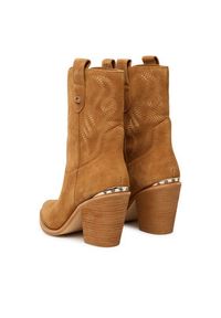 Guess Kowbojki FLTSAL SUE10 Brązowy. Kolor: brązowy. Materiał: zamsz, skóra #6