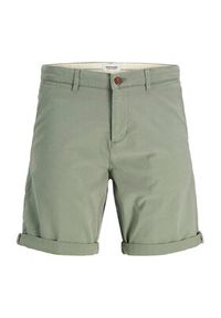 Jack & Jones - Jack&Jones Szorty materiałowe Marco 12269494 Zielony Regular Fit. Kolor: zielony. Materiał: bawełna #6