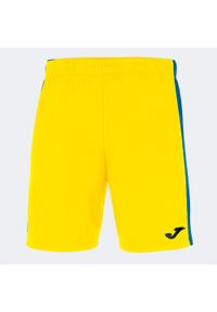 Spodenki do piłki nożnej dla chłopców Joma Maxi. Kolor: żółty, niebieski, wielokolorowy. Materiał: poliester. Sport: piłka nożna #1