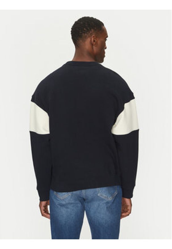 Guess Jeans T-Shirt M4BQ39 K9V31 Granatowy Regular Fit. Kolor: niebieski. Materiał: bawełna