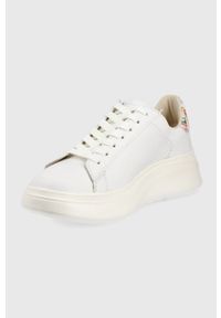 MOA Concept buty skórzane double gallery kolor biały. Nosek buta: okrągły. Zapięcie: sznurówki. Kolor: biały. Materiał: skóra