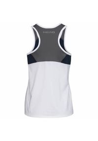 Head - Koszulka bez rękawów damska CLUB 22 Tank Top. Kolor: niebieski, wielokolorowy, biały. Materiał: poliester, materiał, jersey. Długość rękawa: bez rękawów. Wzór: aplikacja. Sport: tenis #2