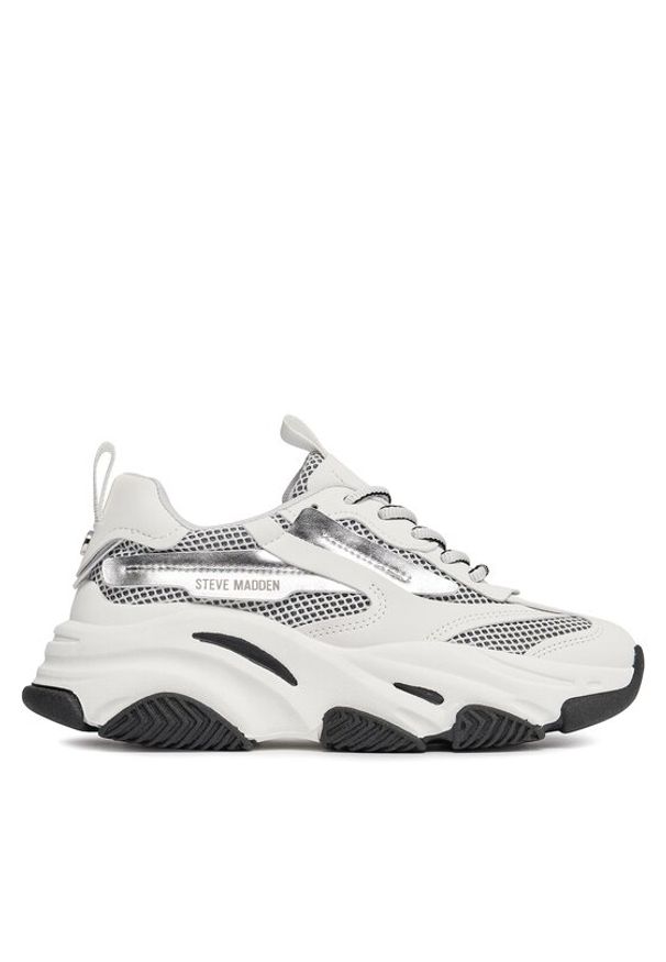 Steve Madden Sneakersy Possession-E Sneaker SM19000033-04005-04D Srebrny. Kolor: srebrny. Materiał: skóra