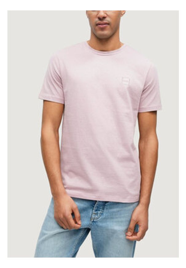 BOSS T-Shirt Tales 50508584 Fioletowy Regular Fit. Kolor: fioletowy. Materiał: bawełna
