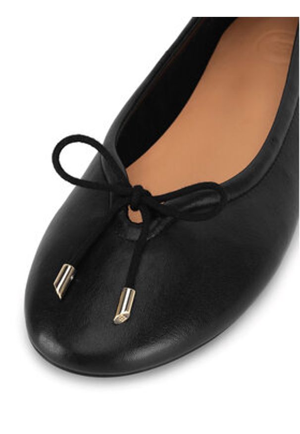 Gino Rossi Baleriny LAYLA-118070 Czarny. Kolor: czarny. Materiał: skóra