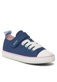 Geox Trampki J Gisli Girl J454NA 00010 C4002 S Granatowy. Kolor: niebieski