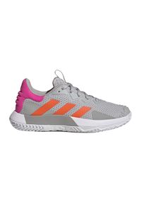 Buty do tenisa damskie Adidas SoleMatch Control. Kolor: szary. Sport: tenis