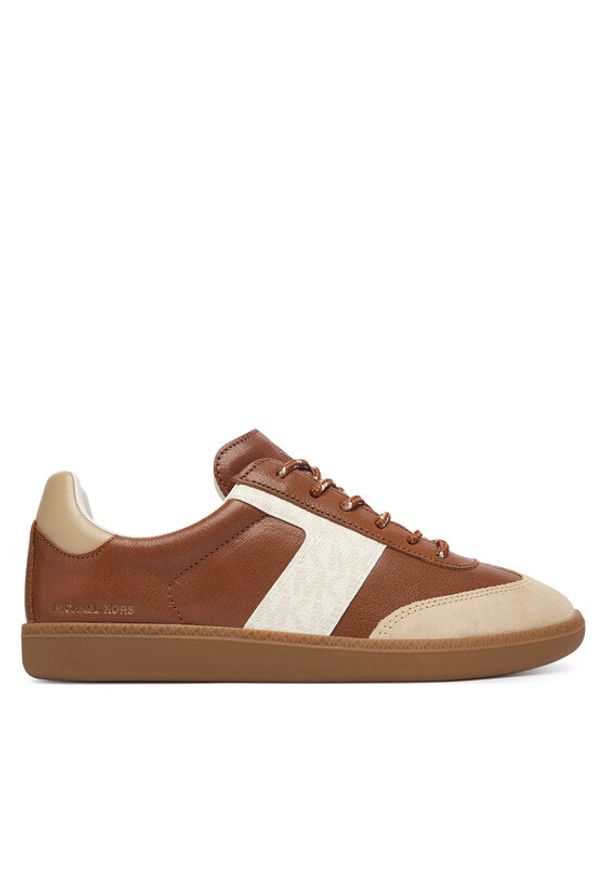 MICHAEL Michael Kors Sneakersy Jovie 43T6JVFS2L Brązowy. Kolor: brązowy. Materiał: skóra