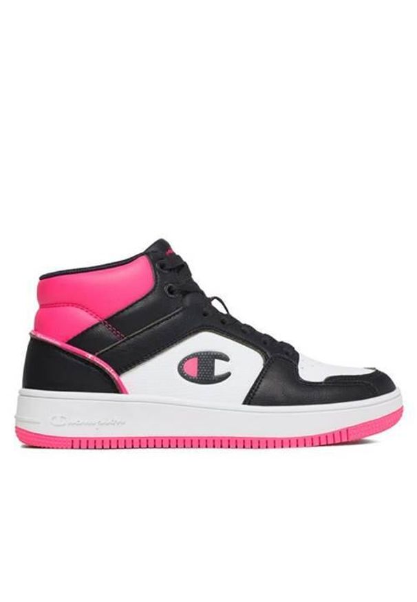 Buty do chodzenia damskie Champion Rebound 20 Mid. Zapięcie: rzepy. Kolor: czarny, różowy, wielokolorowy. Materiał: syntetyk, tkanina, materiał. Szerokość cholewki: normalna. Sport: turystyka piesza