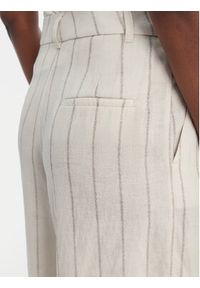 Eleh Spodnie materiałowe SS260272 Écru Relaxed Fit. Materiał: syntetyk #2