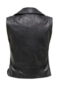 only - ONLY Bezrękawnik Vera 15239240 Czarny Regular Fit. Kolor: czarny. Materiał: skóra. Długość rękawa: bez rękawów #7