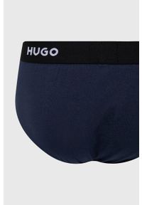 Hugo - HUGO slipy (3-pack) męskie kolor granatowy. Kolor: niebieski