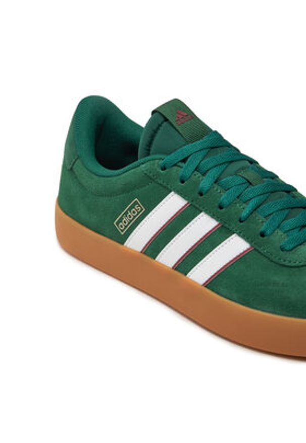Adidas - adidas Sneakersy Vl Court 3.0 IH4790 Zielony. Kolor: zielony. Materiał: skóra, zamsz