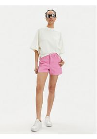 Lee Szorty jeansowe Carol 112350053 Różowy Regular Fit. Kolor: różowy. Materiał: bawełna #3