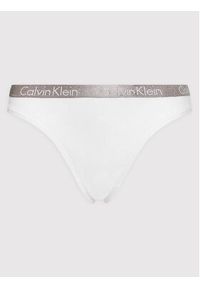 Calvin Klein Underwear Stringi 000QD3539E Biały. Kolor: biały. Materiał: bawełna