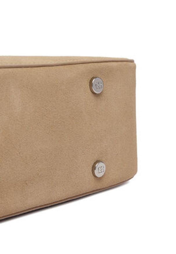 Gino Rossi - GINO ROSSI Torebka EO-LA224-19327-2 Beżowy. Kolor: beżowy. Materiał: skórzane, zamszowe