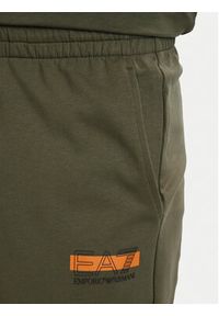 EA7 Emporio Armani Dres 7M002424 AF13512 U7014 Zielony Slim Fit. Kolor: zielony. Materiał: bawełna #4
