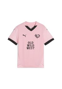 Puma - Młodzieżowa koszulka domowa Palermo F.C 24/25 PUMA Team Light Pink Black. Kolor: czarny, różowy, wielokolorowy. Sport: piłka nożna