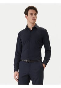 BOSS Koszula P-Hank 50555767 Granatowy Slim Fit. Kolor: niebieski. Materiał: syntetyk #1