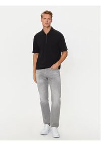 Armani Exchange Polo 6DZFLC ZJM5Z 1200 Czarny Regular Fit. Typ kołnierza: polo. Kolor: czarny. Materiał: bawełna #4