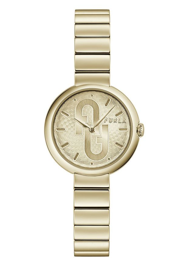 Furla Zegarek damski kolor złoty. Kolor: złoty. Materiał: materiał
