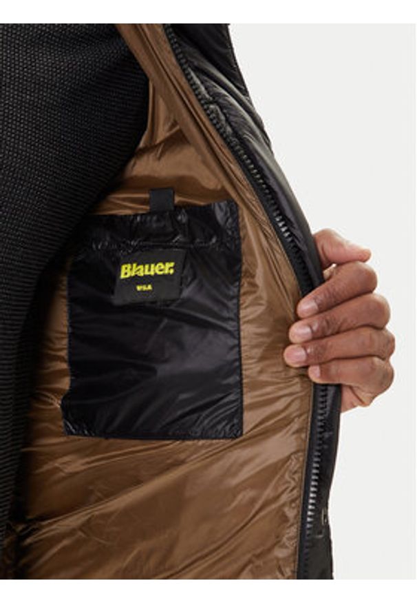 Blauer Kurtka puchowa 25WBLUC03149 007285 Czarny Regular Fit. Kolor: czarny. Materiał: syntetyk