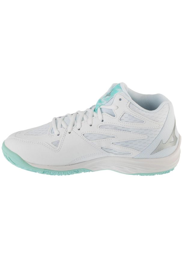Mizuno - Buty do siatkówki damskie, Thunder Blade Z Mid. Kolor: biały. Sport: siatkówka