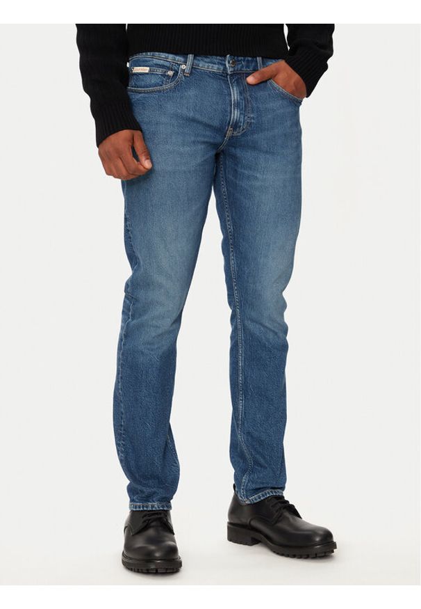 Calvin Klein Jeans Jeansy J30J326359 Niebieski Slim Fit. Kolor: niebieski