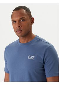 EA7 Emporio Armani T-Shirt 8NPT25 PJVPZ Granatowy Regular Fit. Kolor: niebieski. Materiał: bawełna #5