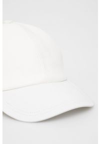 Marella czapka kolor biały gładka. Kolor: biały. Wzór: gładki