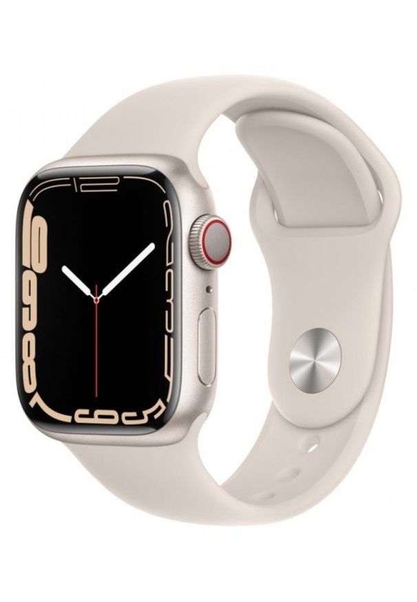 APPLE - Smartwatch Apple Watch 7 GPS+Cellular 41mm alu. księżycowa poświata|księżycowa poświata pasek sport. Rodzaj zegarka: smartwatch. Styl: sportowy