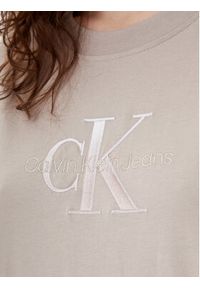 Calvin Klein Jeans T-Shirt Monologo J20J224798 Szary Relaxed Fit. Kolor: szary. Materiał: bawełna #3