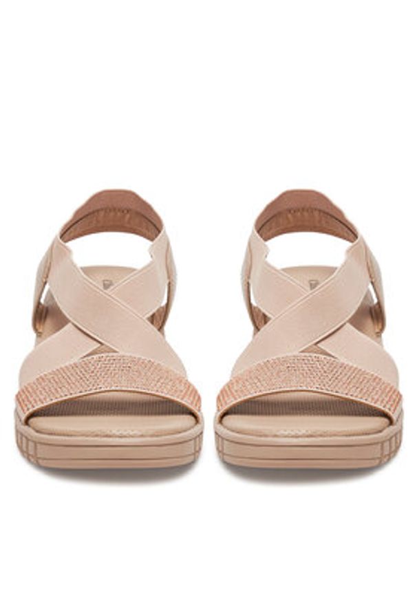 Clara Barson Sandały R24AW02800 Beżowy. Kolor: beżowy. Materiał: materiał