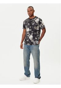 Versace Jeans Couture T-Shirt 79GAH6R0 JS516 Czarny Regular Fit. Kolor: czarny. Materiał: bawełna #5