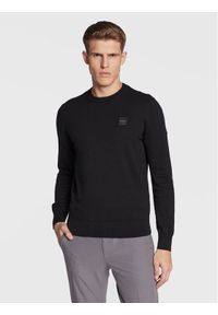 BOSS - Boss Sweter Kanovano 50471343 Czarny Regular Fit. Kolor: czarny. Materiał: bawełna #1