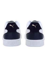 Puma - Męskie Buty Sportowe Shuffle Ze Skóry Ekologicznej. Kolor: biały. Materiał: skóra ekologiczna. Sport: turystyka piesza