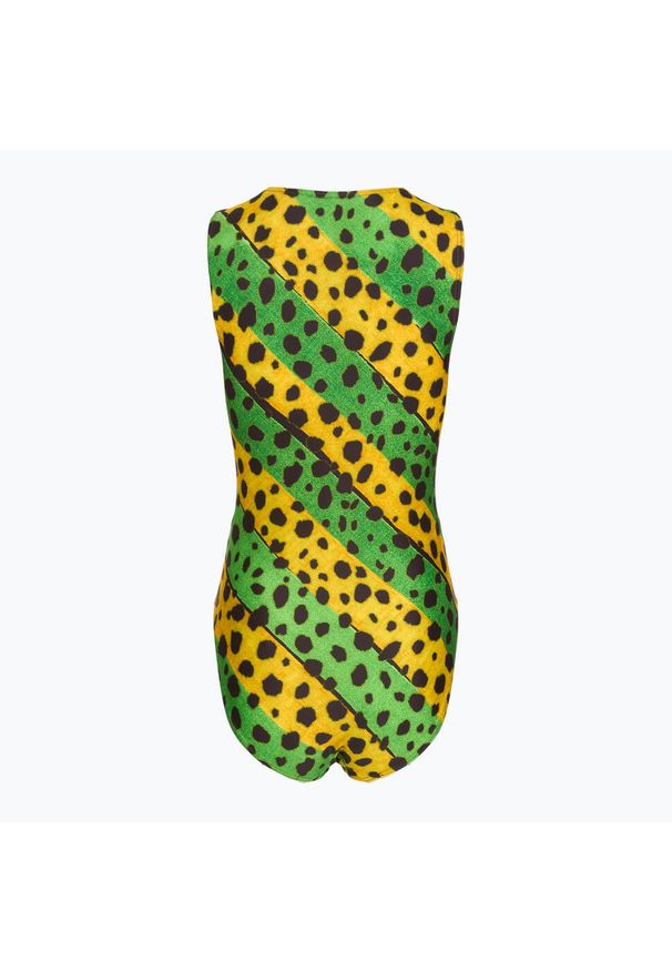 Strój pływacki jednoczęściowy damski Speedo Placement Digital Highneck. Kolor: zielony