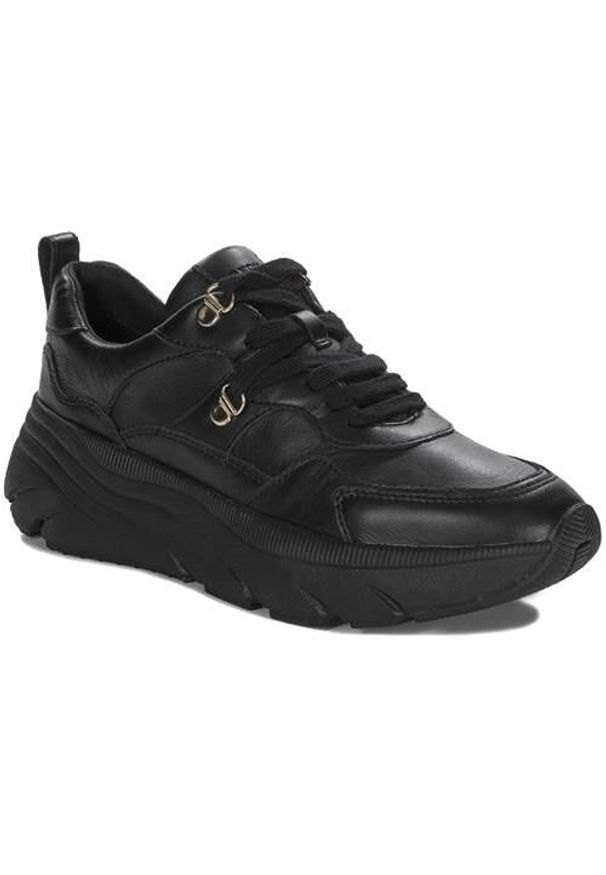 Buty do chodzenia damskie Geox D36UFE00085C9999. Kolor: czarny, wielokolorowy. Materiał: syntetyk, skóra, materiał. Szerokość cholewki: normalna. Sport: turystyka piesza