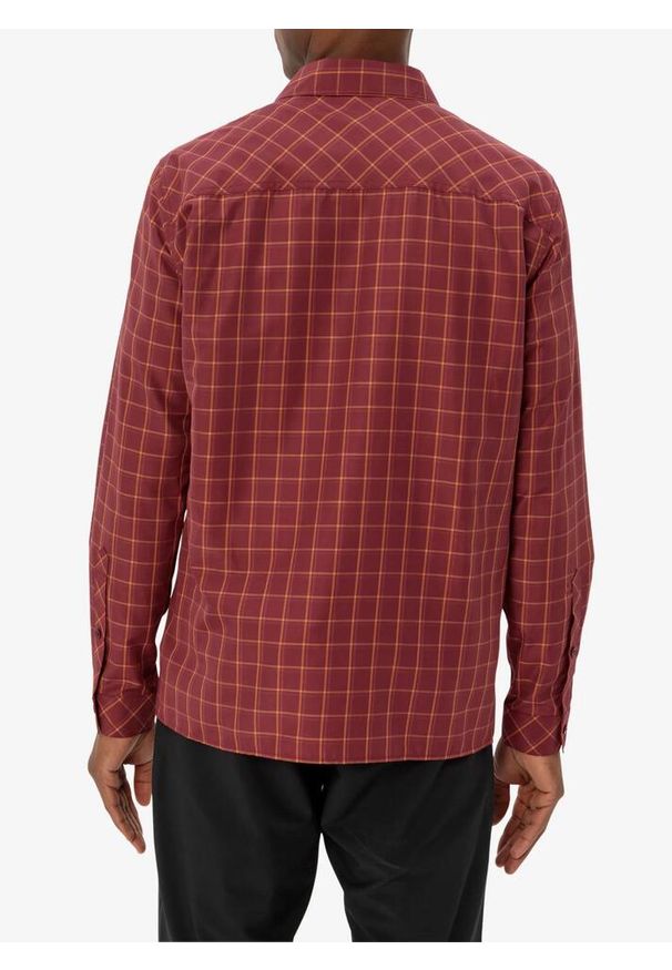 Koszula turystyczna męska Vaude Albsteig LS Shirt III. Kolor: czerwony