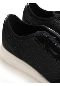 Geox Sneakersy "Ophira" | D021CA0EWHH | Ophira | Kobieta | Czarny. Nosek buta: okrągły. Zapięcie: bez zapięcia. Kolor: czarny. Materiał: tkanina, skóra ekologiczna. Wzór: aplikacja #4