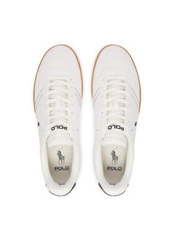 Polo Ralph Lauren Sneakersy 809P07525001 Beżowy. Kolor: beżowy. Materiał: skóra, zamsz
