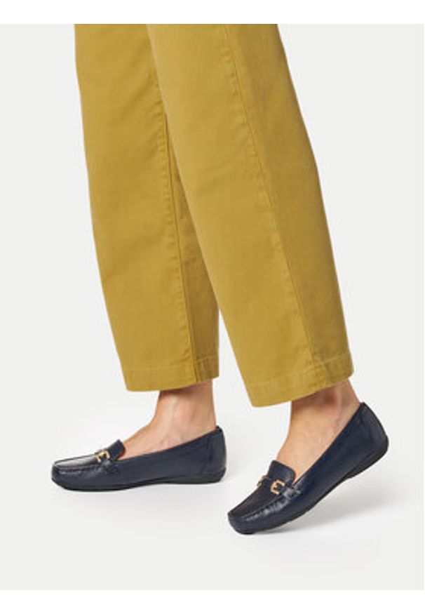 Geox Mokasyny D Annytah Moc B D56BMB-00046 C4692 Szary. Kolor: szary. Materiał: skóra