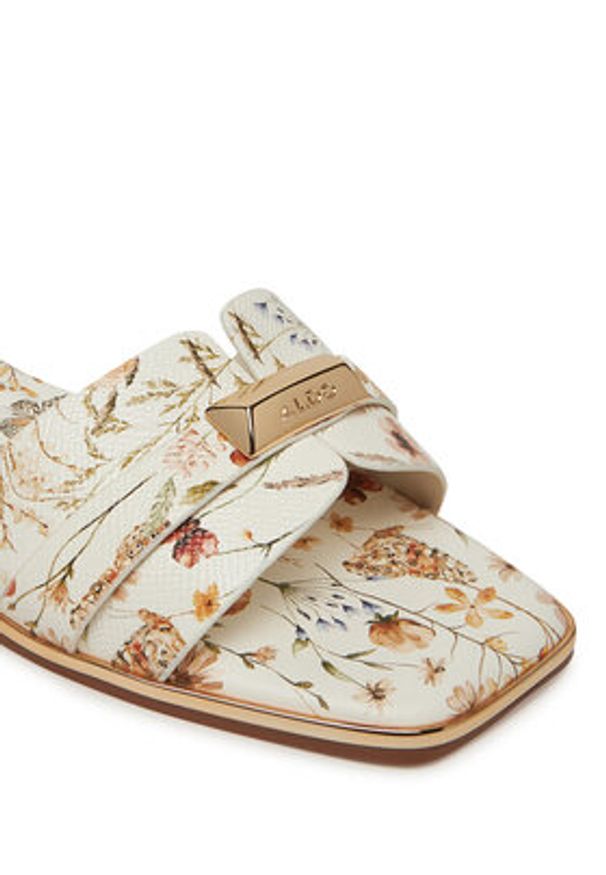 Aldo Klapki Darine 13968287 Écru. Kolor: kremowy. Materiał: skóra